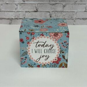 Today I Will Choose Joy Positive Message Encouraging Cute Mug for Women Floral